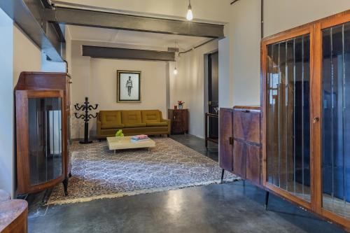 Posezení v ubytování Stylish Retro Suites