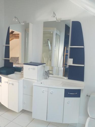 Koupelna v ubytování B&B Côté Loire