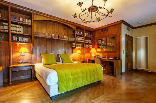 Cama o camas de una habitación en Les Jardins d'Anaïs