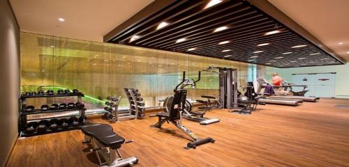 Fitness centrum a/nebo fitness zařízení v ubytování Ambassador Transit Lounge Terminal 2