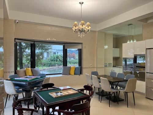 Η κουζίνα ή μικρή κουζίνα στο 田園城堡包棟民宿
