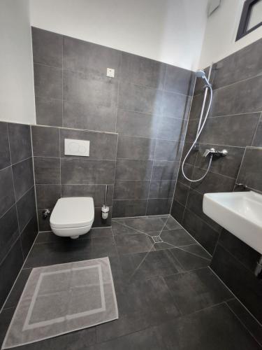 Salle de bains dans l'établissement Monteurzimmer in Bielefeld - Mitte