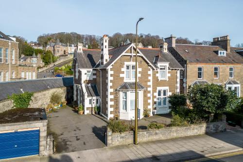 an aerial view of a city with houses at Ashley House in Dundee
