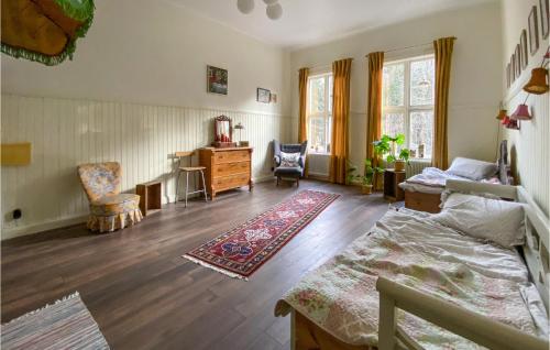 Awesome Home In Bredaryd With Wifiにあるベッド