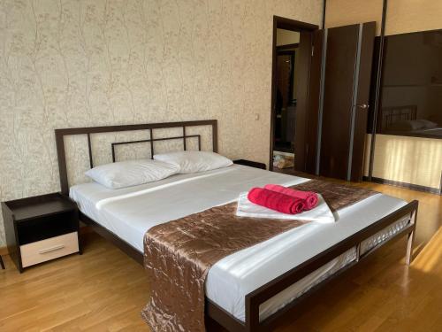 Posteľ alebo postele v izbe v ubytovaní Doba In Ua Peremoga Apartments