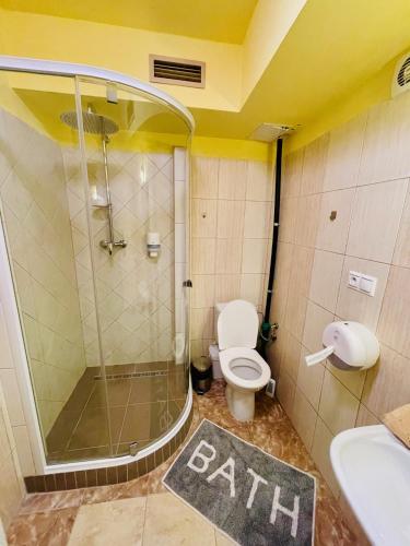 Koupelna v ubytování Penzión Tyché
