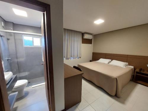 Koupelna v ubytování Príncipe Hotel