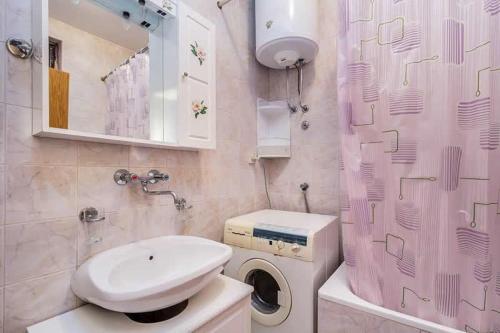 Ett badrum på Apartments Bardak