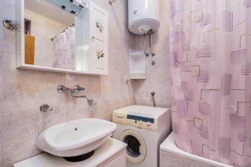 Koupelna v ubytování Apartments Bardak
