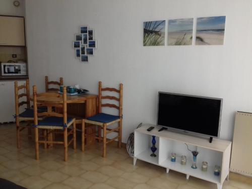 Beau studio Clim vue mer Canet Sud