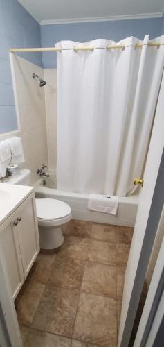 Ένα μπάνιο στο Deluxe Inn Jasper
