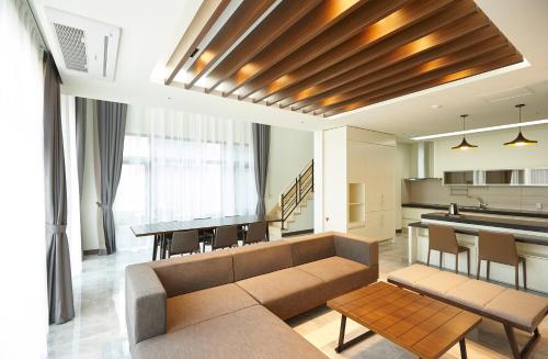 Posezení v ubytování Pyeongchang The White Hotel