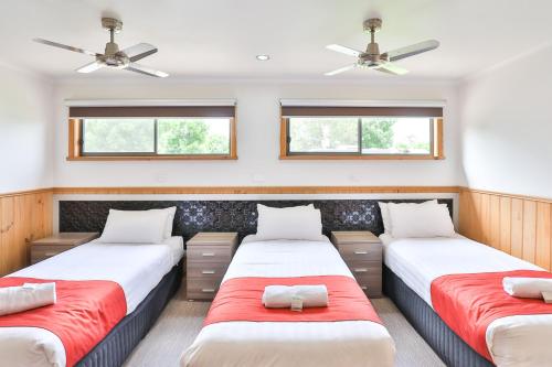 BIG4 Mildura Getawayにあるベッド