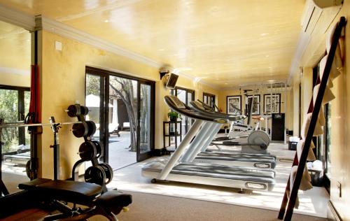 The fitness center and/or fitness facilities at Royal Malewane