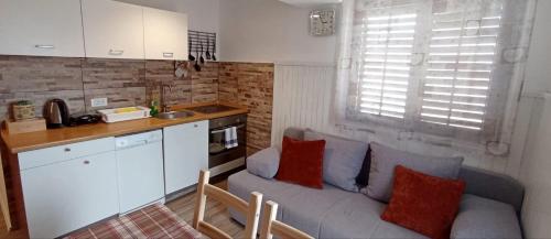 Kuchyň nebo kuchyňský kout v ubytování Apartman Sveti Rok