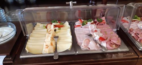 a plastic container filled with different types of food at Spa Hotel Purkyně in Karlovy Vary