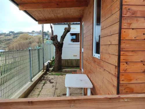 Ein Balkon oder eine Terrasse in der Unterkunft Camping Borghetti