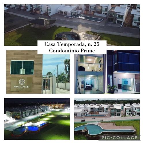 a collage of pictures of different buildings andyards at Casa em Barreirinhas - Prime - Lençois Maranhenses - Temporada in Barreirinhas