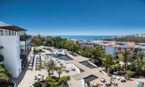 an aerial view of the resort with the ocean in the background at Fuerteventura Princess in Playa Jandia