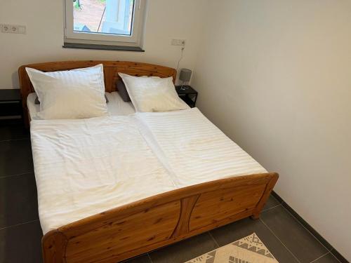 Postel nebo postele na pokoji v ubytování Ferienwohnung Elaini