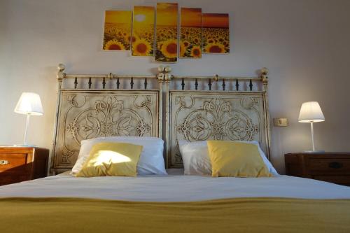 Cama o camas de una habitación en La casetta di campagna Alloggio nel Chianti