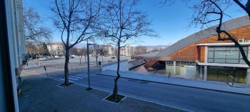 a view from a window of a building at Modern & Cosy Apartment in Fundão Centre in Fundão
