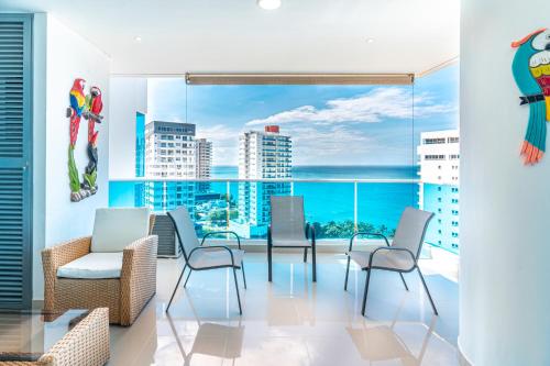 Amplio apartamento con vista al mar & Jacuzzi