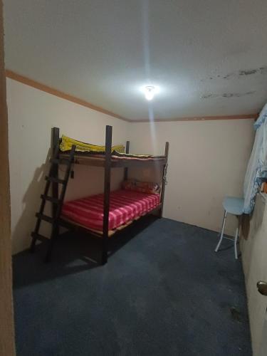 1 Schlafzimmer mit 2 Etagenbetten in einem Zimmer in der Unterkunft Habitación Privada in Pachuca de Soto