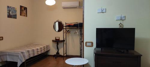 TV a/nebo společenská místnost v ubytování Ca Angiola