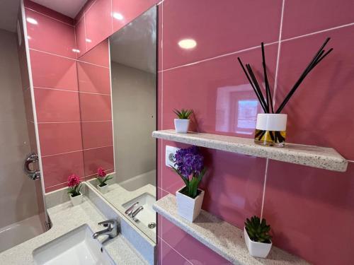 Et badeværelse på Apartamento La Salvé - Monabri