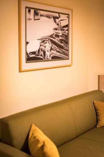 Un lugar para sentarse en First Inn Hotel Zwickau