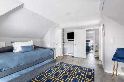 Ένα ή περισσότερα κρεβάτια σε δωμάτιο στο Luxury 3Bed Private Apartment Near Manhattan