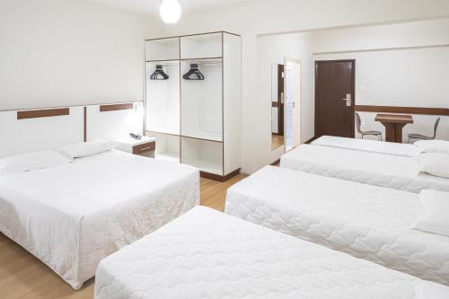 Katil atau katil-katil dalam bilik di Hotel Gracher Brusque