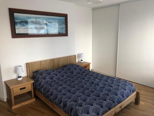 Posteľ alebo postele v izbe v ubytovaní Echappée mer - 4 pers - Parking privé - Ascenseur - 60m2