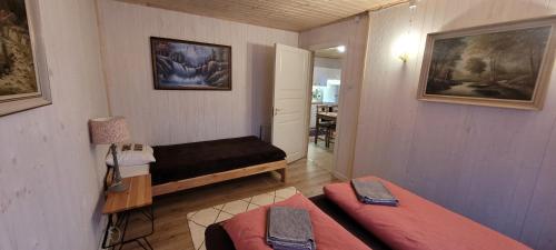 Postel nebo postele na pokoji v ubytování Bjornbyn 130 a