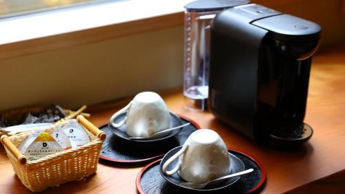 Tetera y cafetera en Shibu Onsen KOKUYA