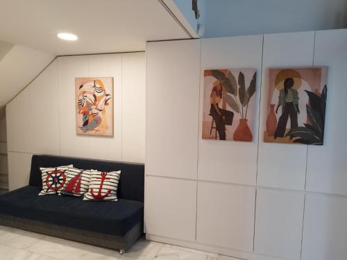 Posezení v ubytování Exarchia House Project
