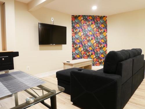Телевизор и/или развлекательный центр в Private Basement, Bath, Living Area In Morrison
