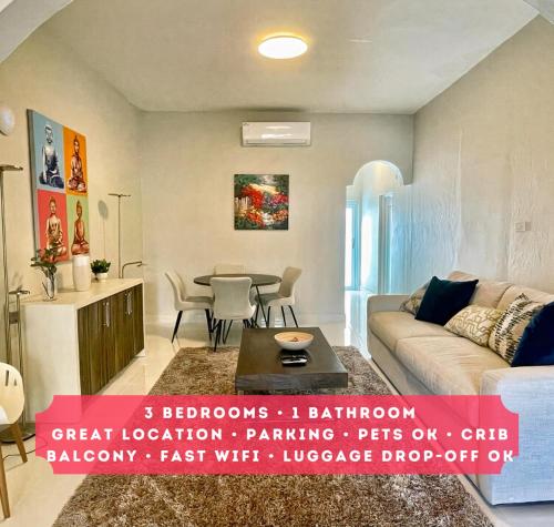 Stunning 3-Bedroom Beachside Apartment