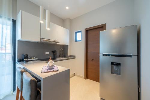 Kuchyň nebo kuchyňský kout v ubytování Kippal - Modern Oasis - ApartHotel