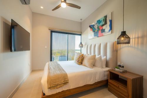 Postel nebo postele na pokoji v ubytování Kippal - Modern Oasis - ApartHotel
