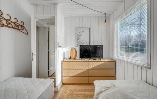 TV tai viihdekeskus majoituspaikassa 2 Bedroom Gorgeous Home In Skjern