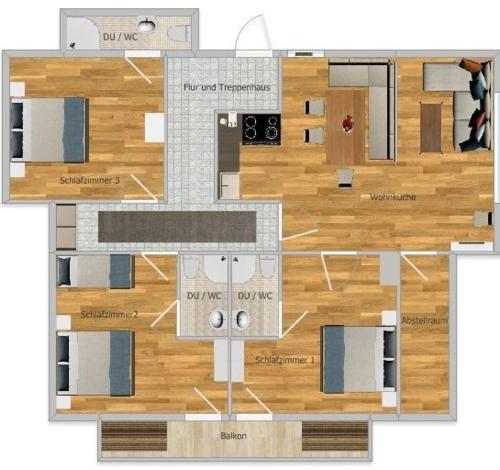 Půdorys ubytování Haus Anita