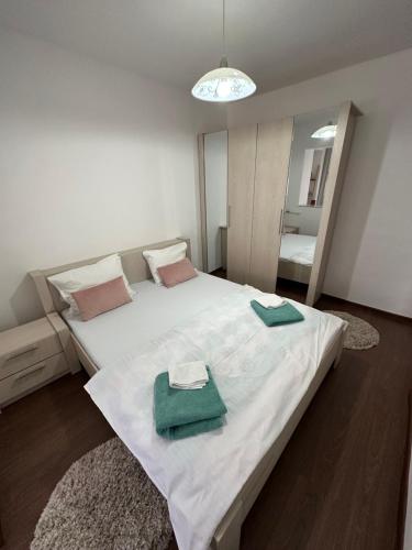 Ένα ή περισσότερα κρεβάτια σε δωμάτιο στο Class Apartments