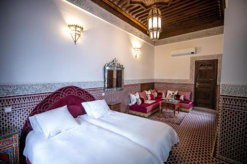 Riad Semlaliaにあるベッド