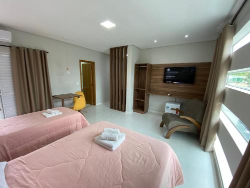 Katil atau katil-katil dalam bilik di Hotel C&A