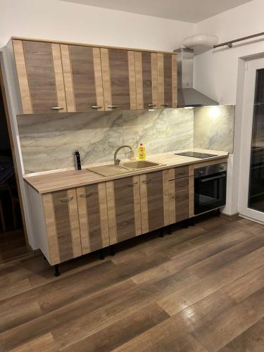 Kuchyň nebo kuchyňský kout v ubytování Pensiunea Giulia Home