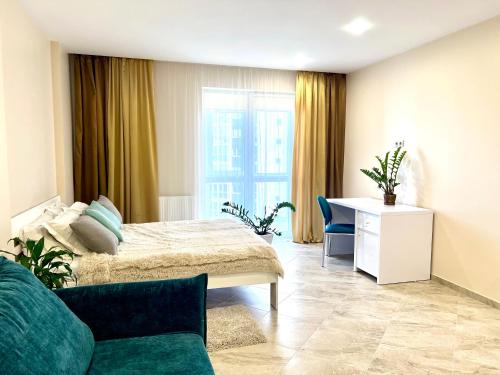Posedenie v ubytovaní OSapart Nice apartment in a complex Great Britain