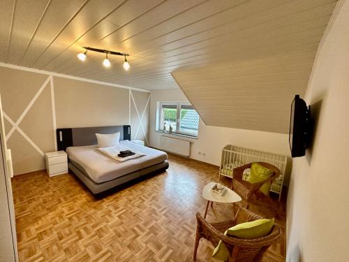 Postel nebo postele na pokoji v ubytování Roemerhaus Xanten