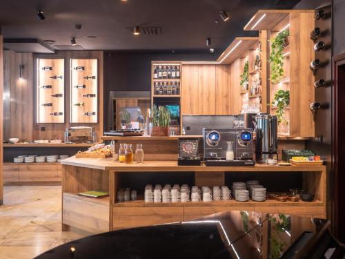 Nhà bếp/bếp nhỏ tại Jelenia Struga MEDICAL SPA